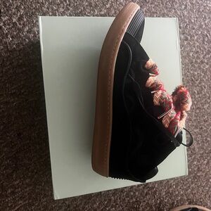 Black and Multicolor Sneakers